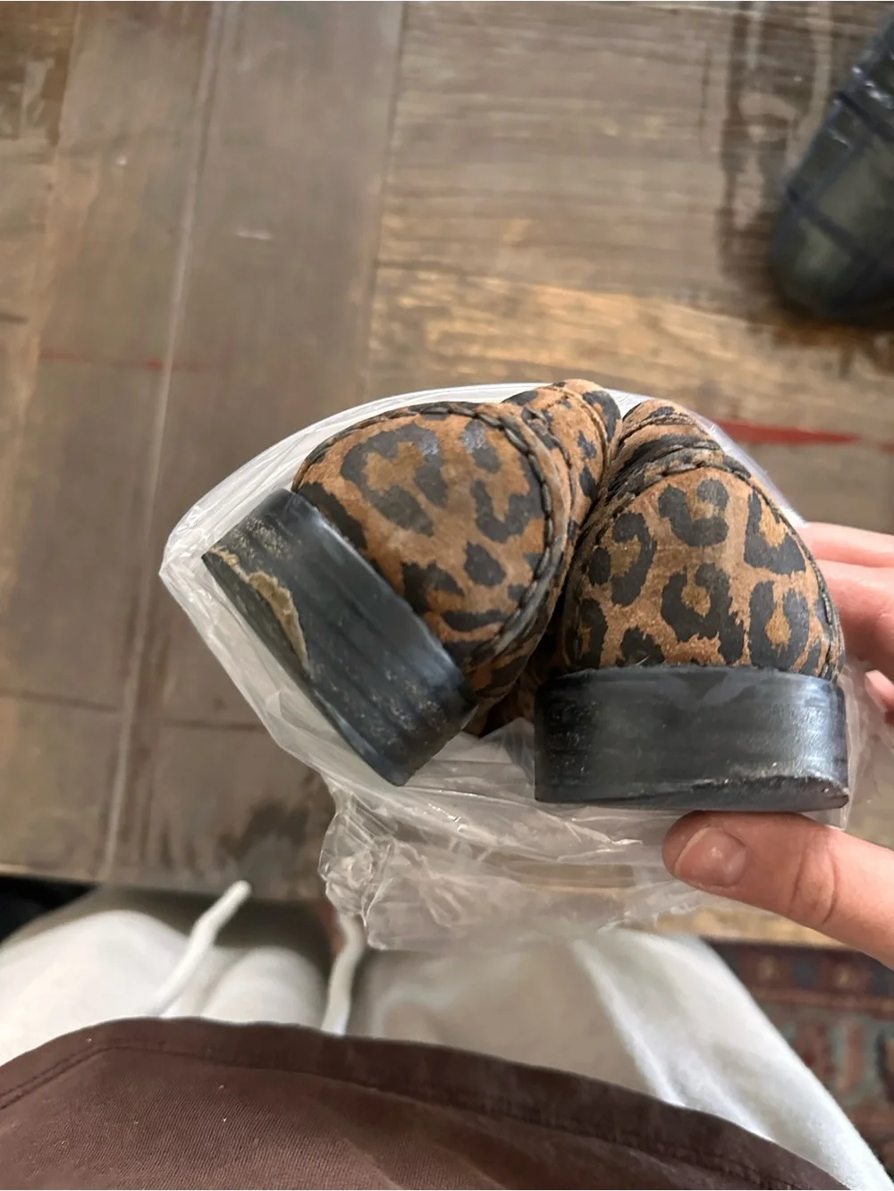 Stuart Weitzman Leopard-Print Loafers with Silver Bit